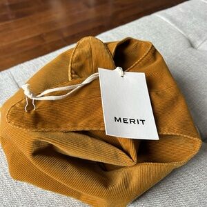MERIT Mustard Corduroy Cosmetic Pouch- NWT!